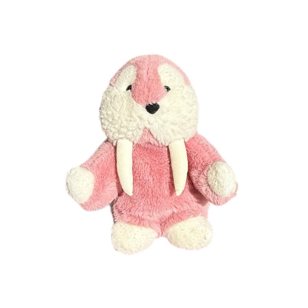 Gund 1986 Walrus Plush Mooky 11" Fuzzy Mauve Bean Bag Beanie Stuffed Animal‎ Toy